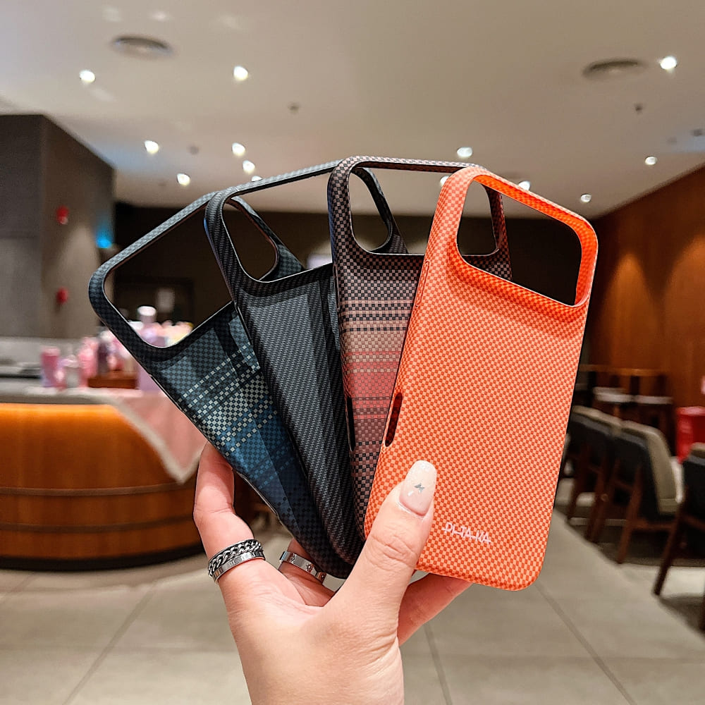 PITAKA Carbon Stealth Grid Phone Case (With Box Packing)