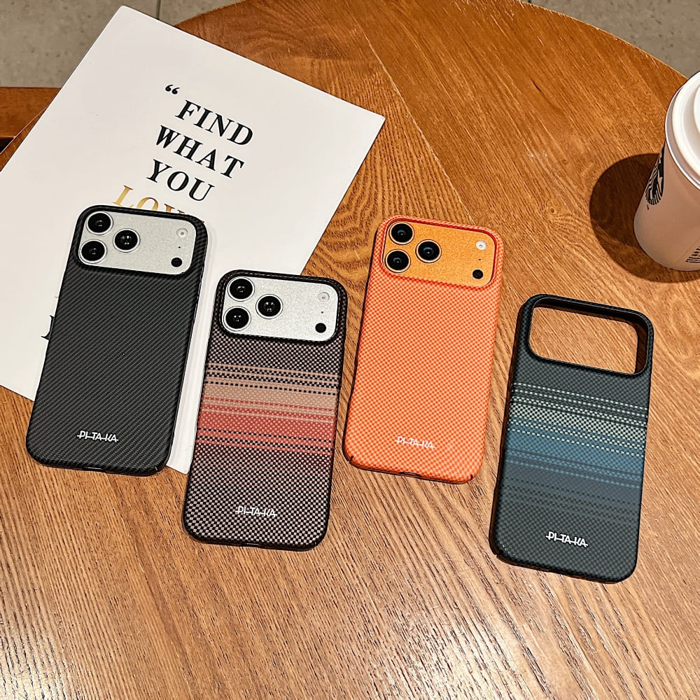 PITAKA Carbon Stealth Grid Phone Case (With Box Packing)