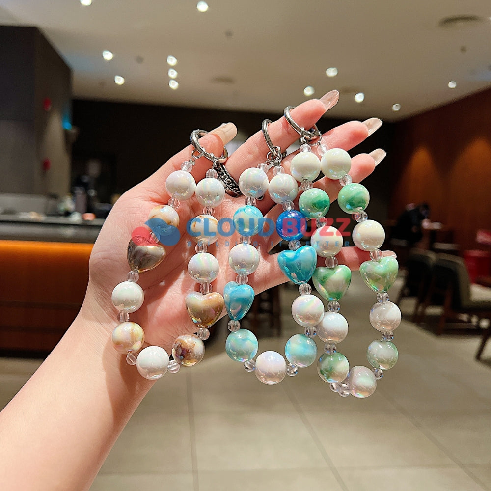 Colorful Love Beaded Acrylic Phone Charm | Bracelet | Handbag Charm