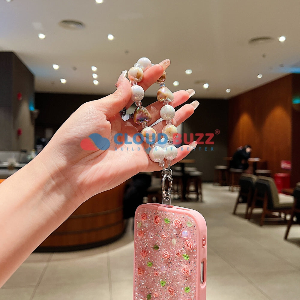 Colorful Love Beaded Acrylic Phone Charm | Bracelet | Handbag Charm