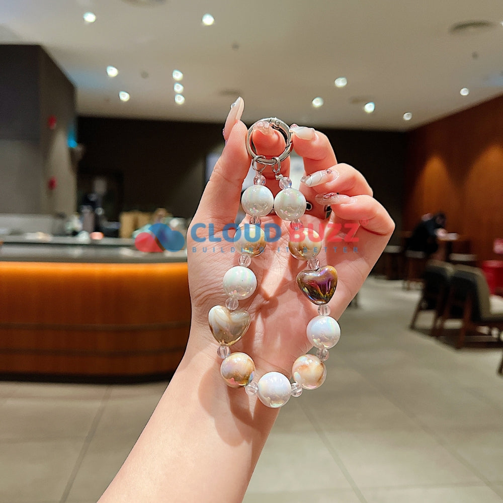 Colorful Love Beaded Acrylic Phone Charm | Bracelet | Handbag Charm