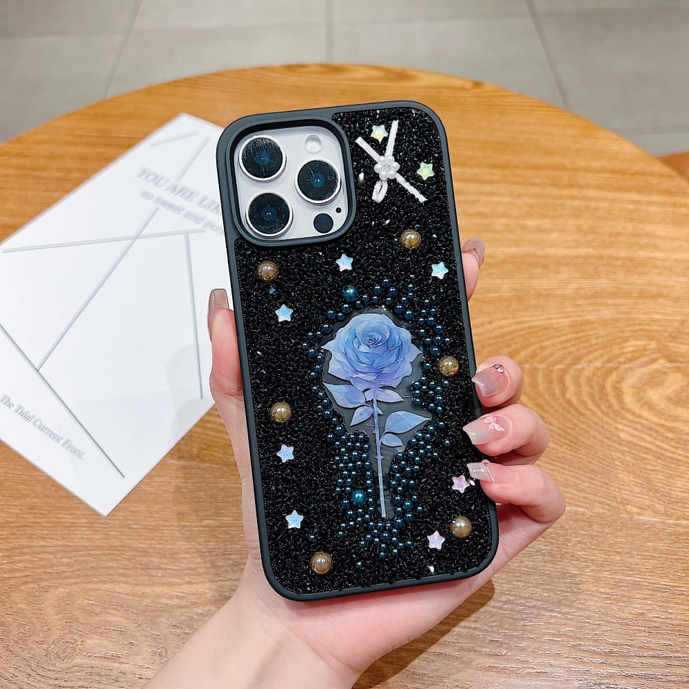 Colorful Rose Bling Studded Diamond Phone Case