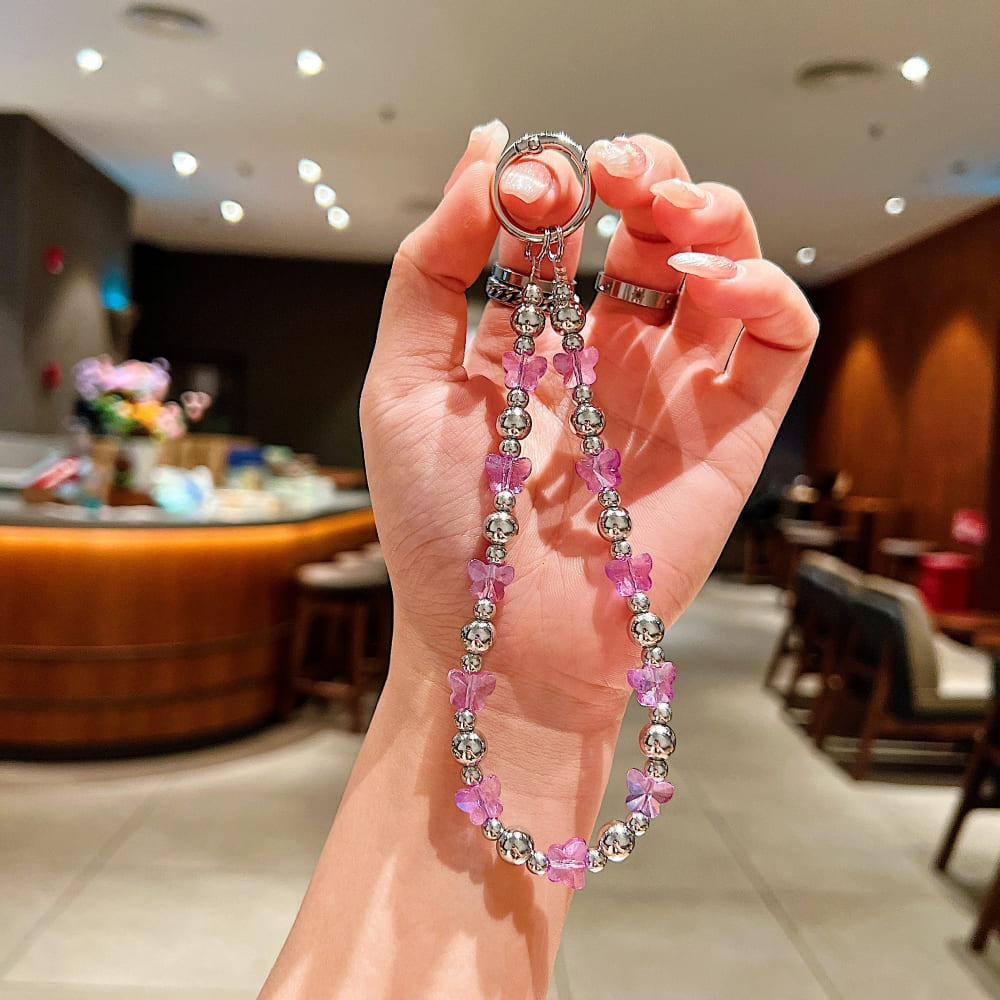 Crystal Cascade Phone Charm
