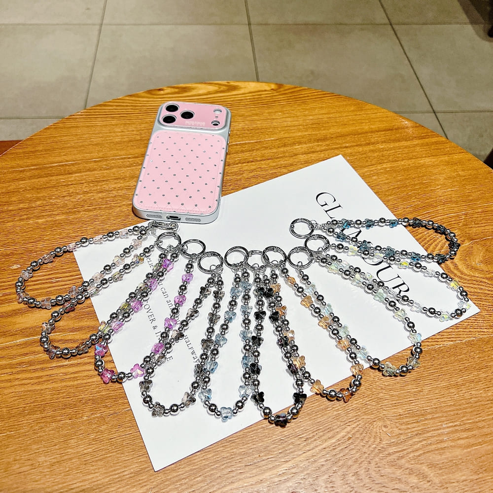 Crystal Cascade Phone Charm