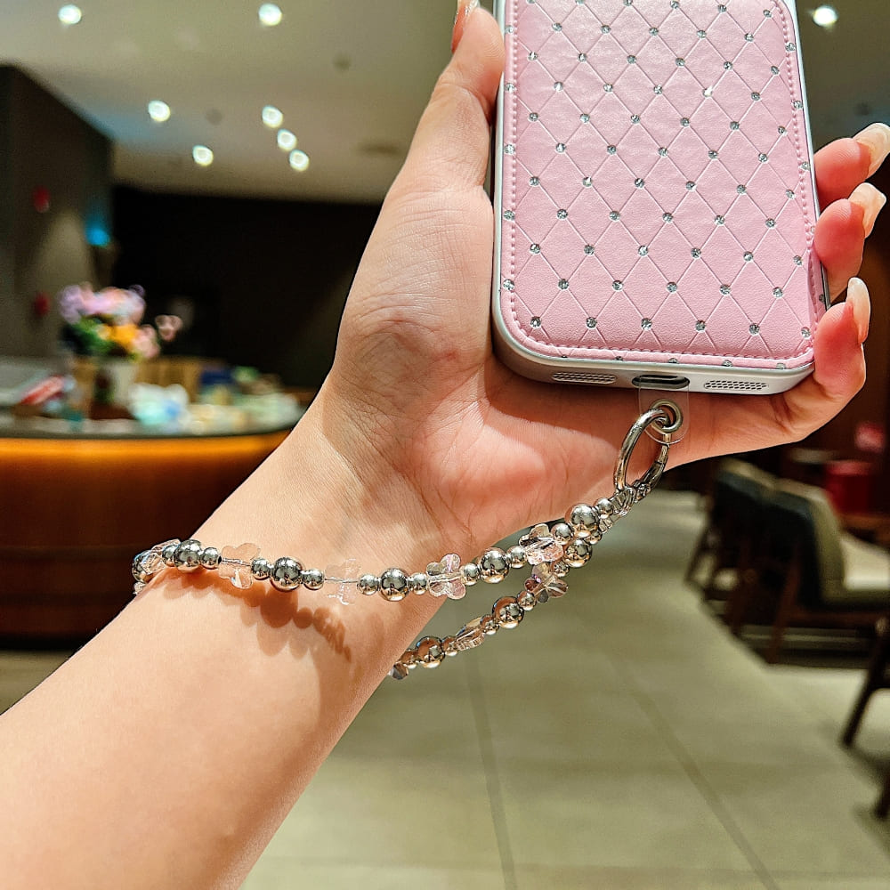 Crystal Cascade Phone Charm