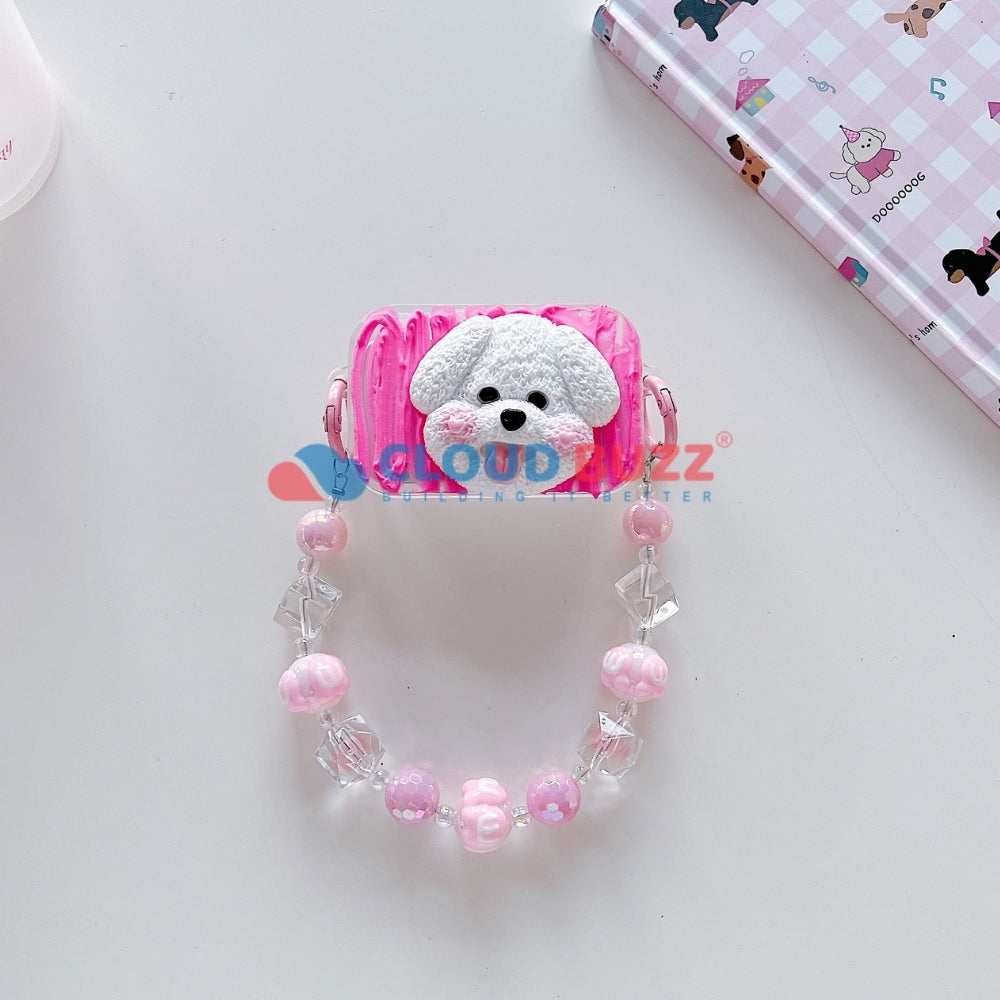Cute Mini Cartoon Toy Flip Mirror Universal Stand with Crystal Bracelet