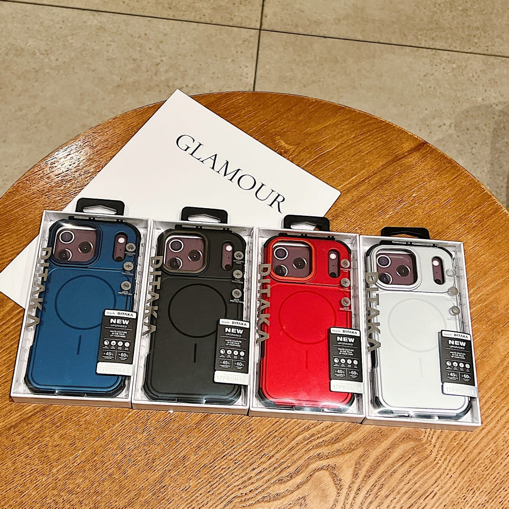 DITAKA Matte MagSafe Rugged Armor Phone Case