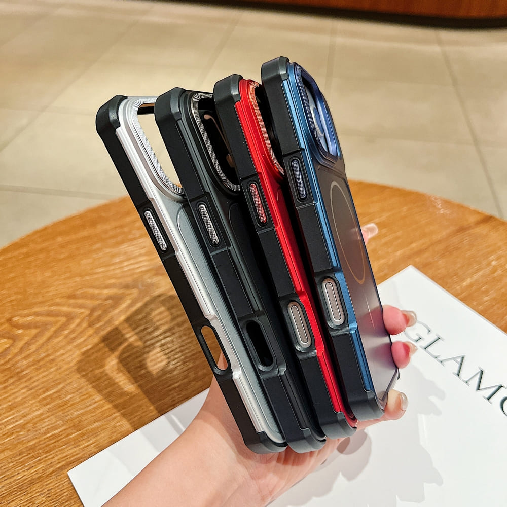 DITAKA Matte MagSafe Rugged Armor Phone Case