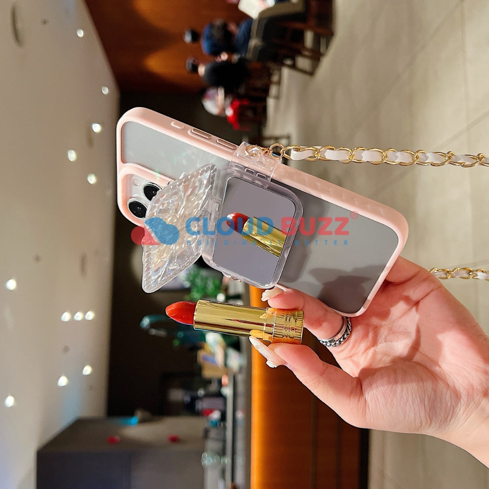 Diamond Butterfly Pattern Universal Stand with Crystal Bracelet