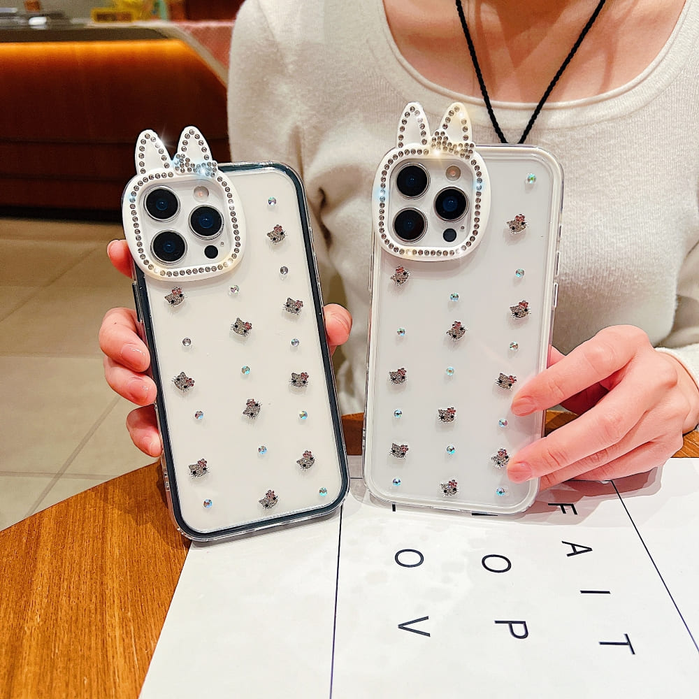 Diamond Meow Luxe Phone Case
