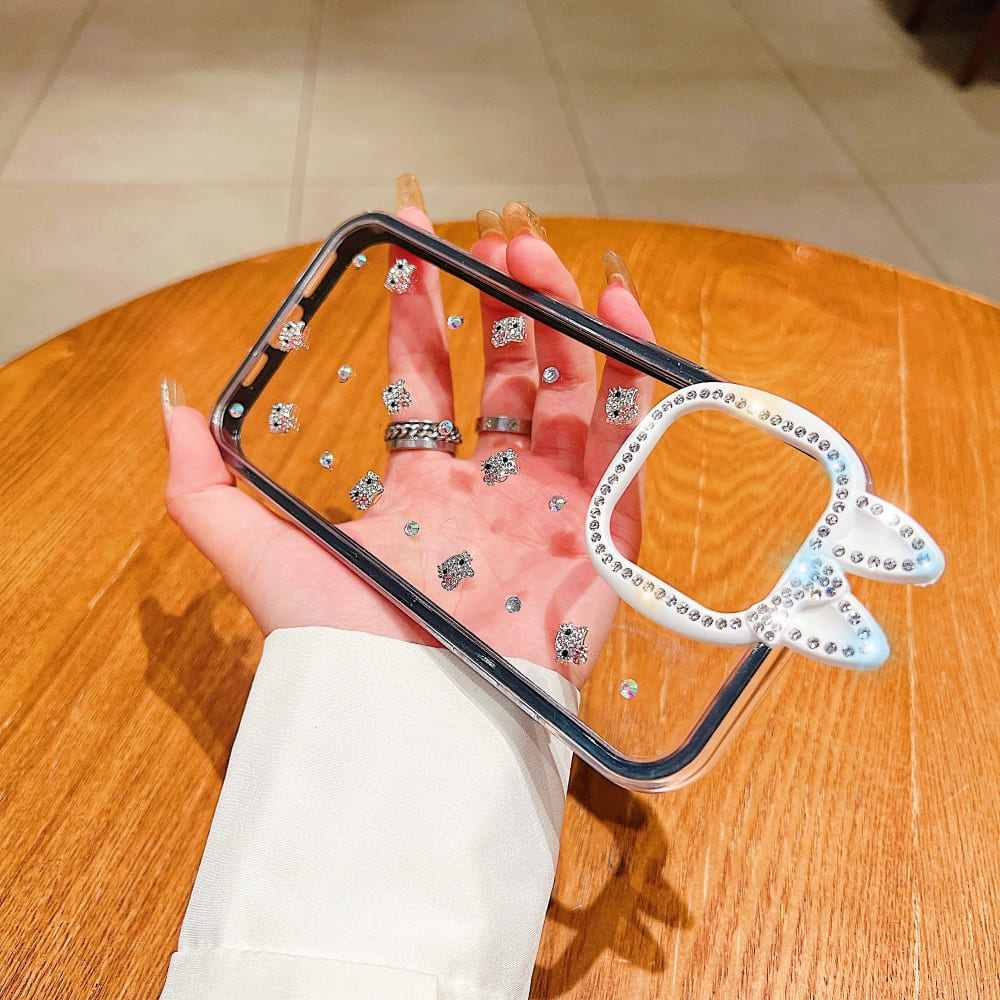 Diamond Meow Luxe Phone Case