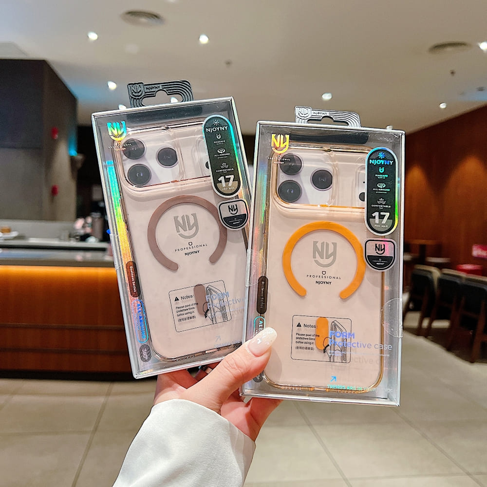 NY Elite Edge Transparent Phone Case (With Box Packing)