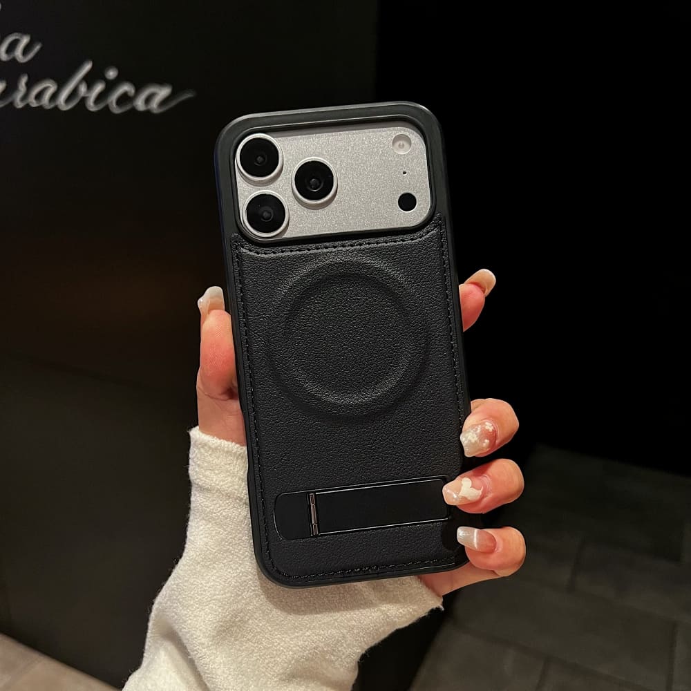 Elite Kickstand Leather Phone Case