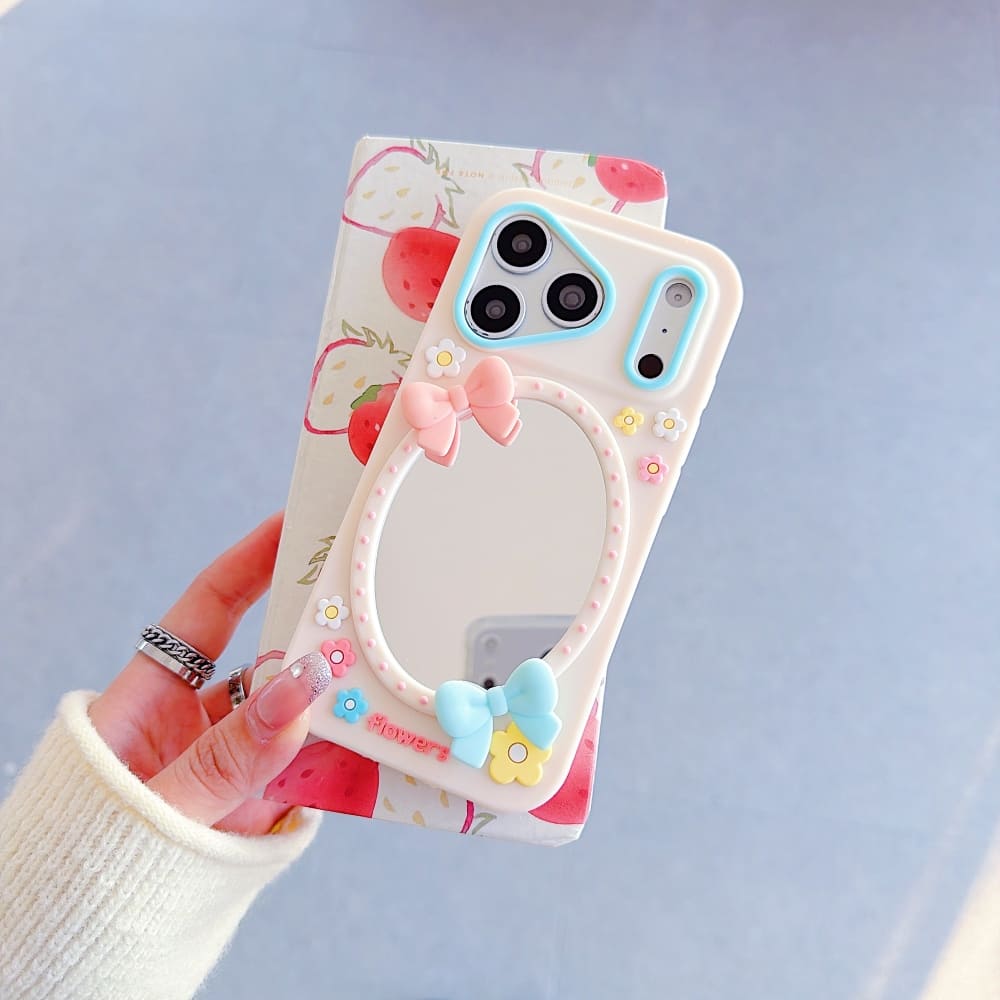Fairycore Bow Mirror Phone Case