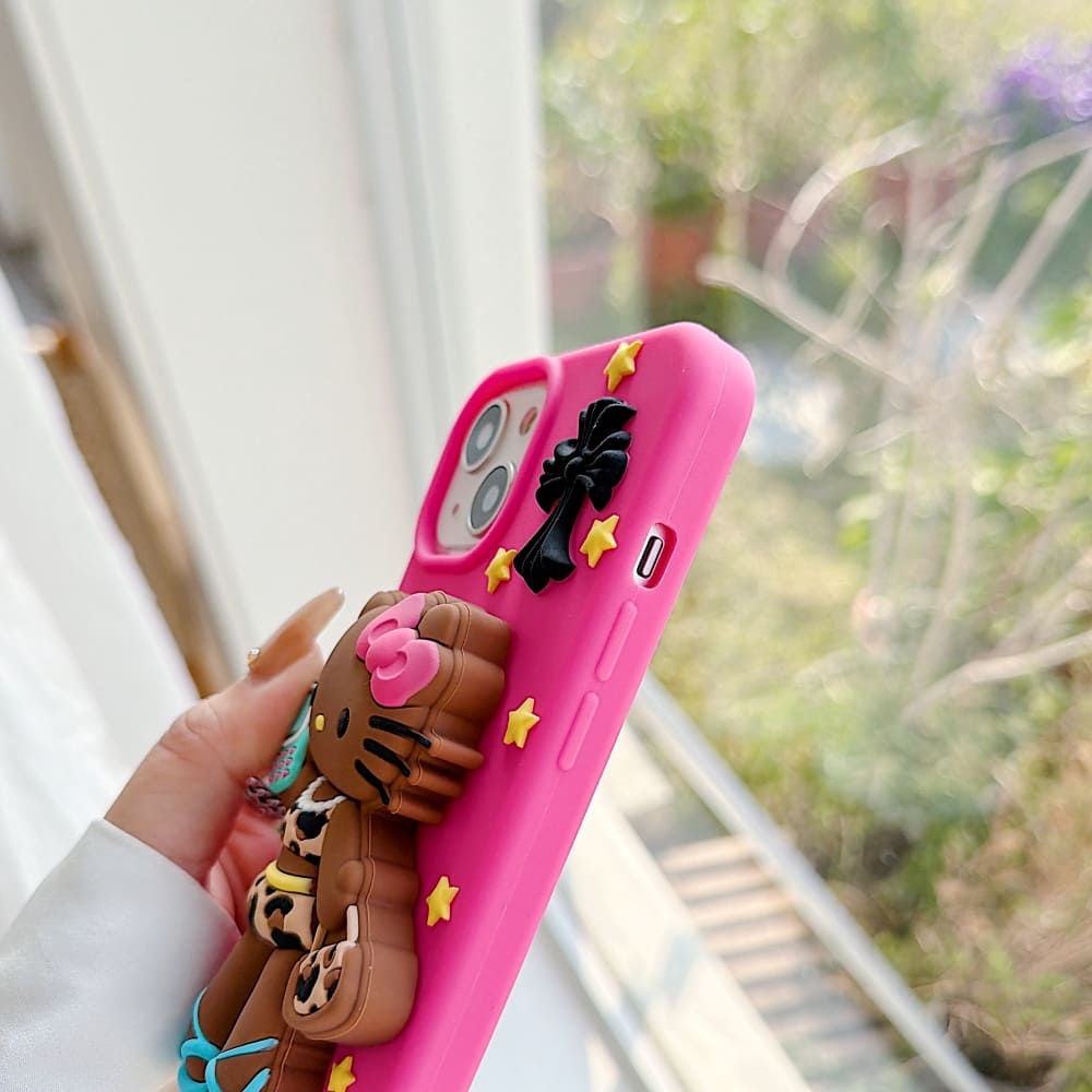 Fashionista Cat Silicone Phone Case