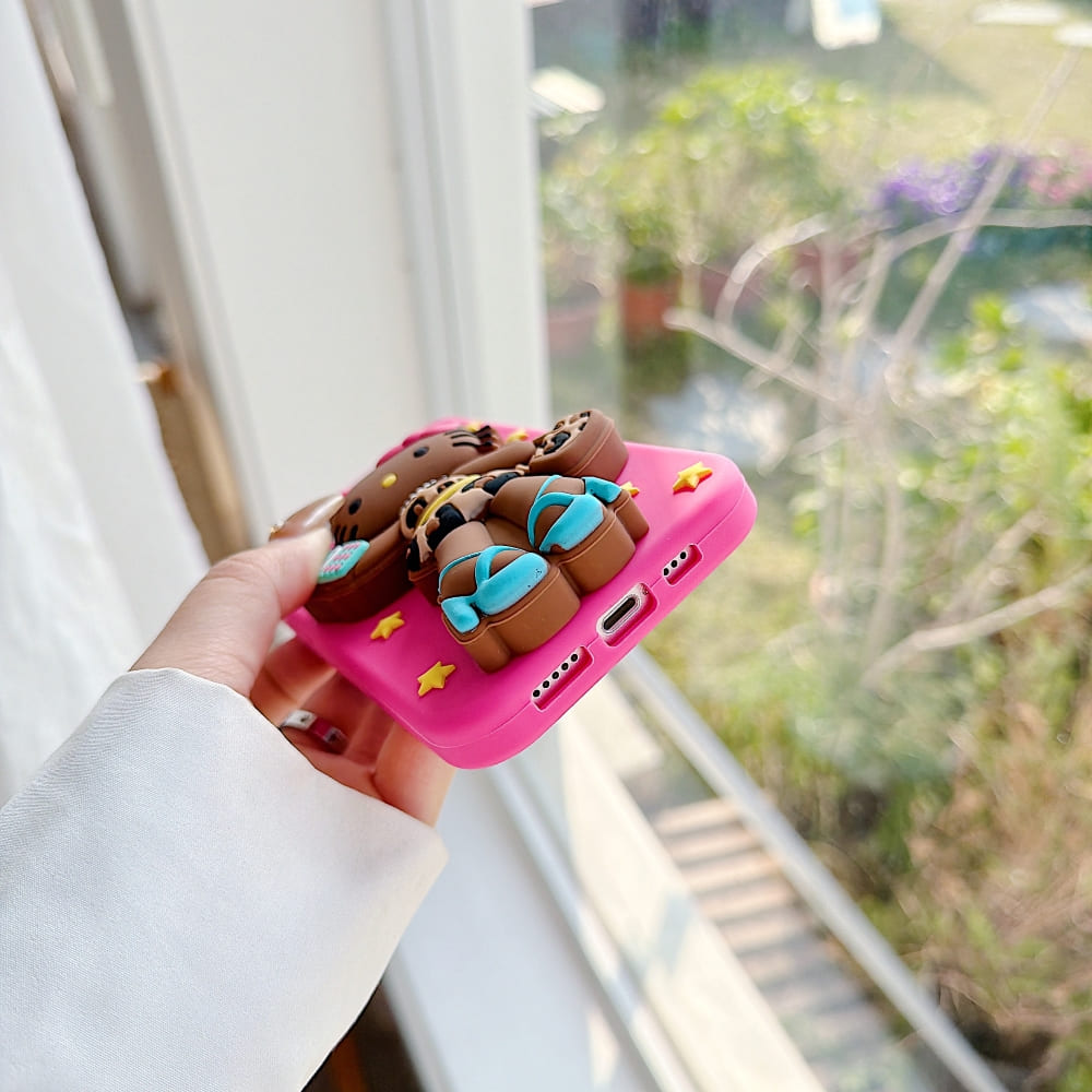 Fashionista Cat Silicone Phone Case