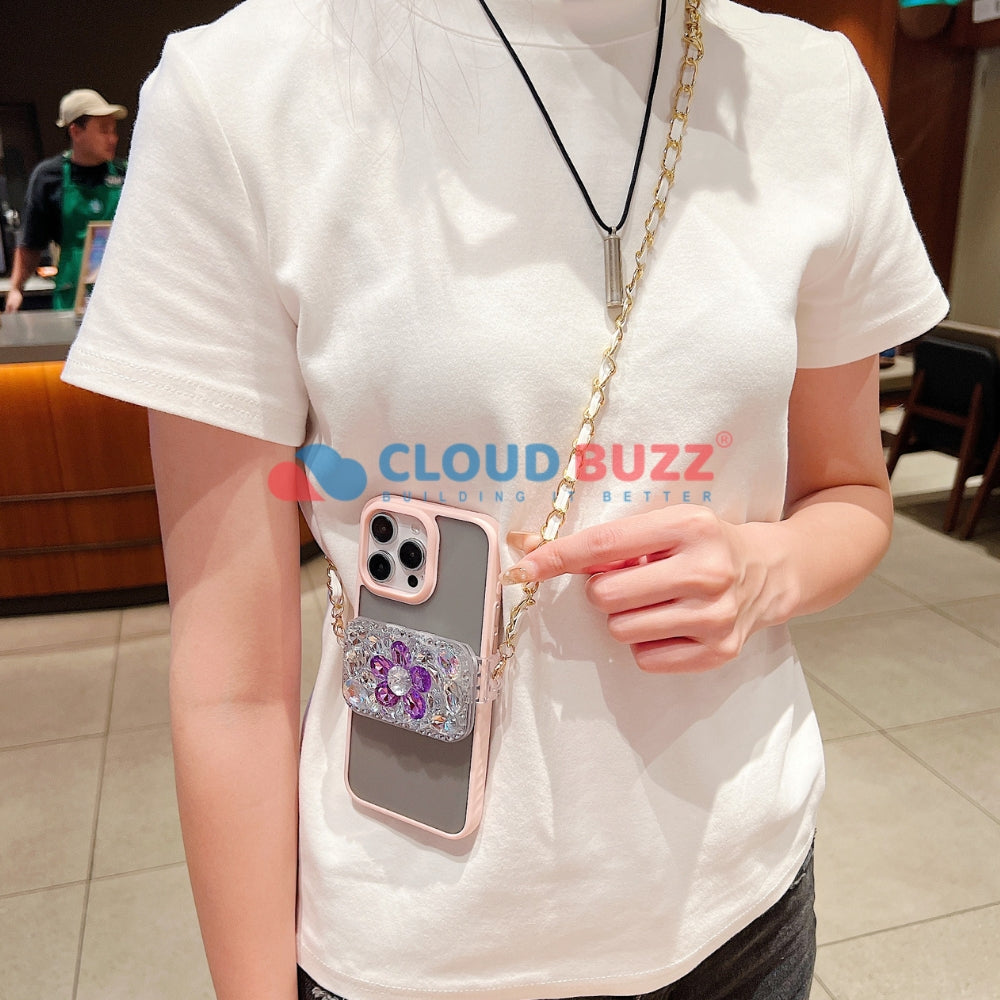 Five Petals Flower Pattern Universal Stand with Crystal Bracelet