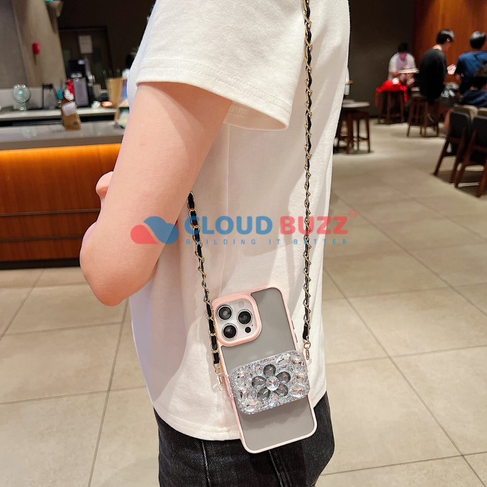 Five Petals Flower Pattern Universal Stand with Crystal Bracelet