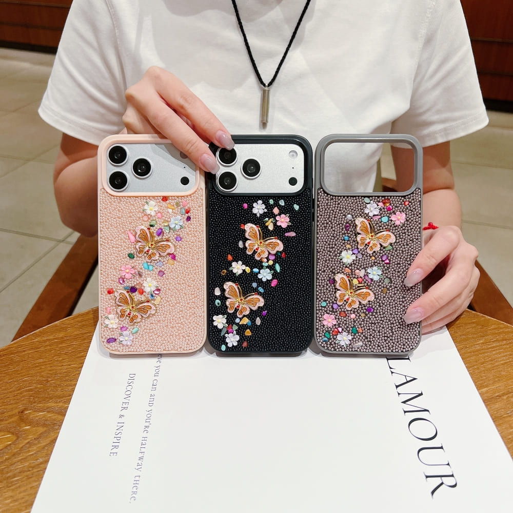 Glam Butterfly Garden Phone Case