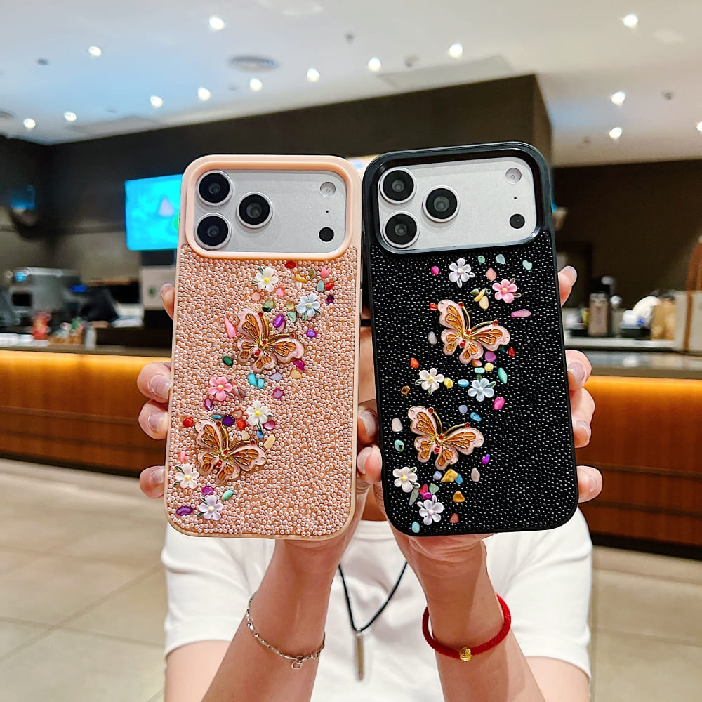 Glam Butterfly Garden Phone Case