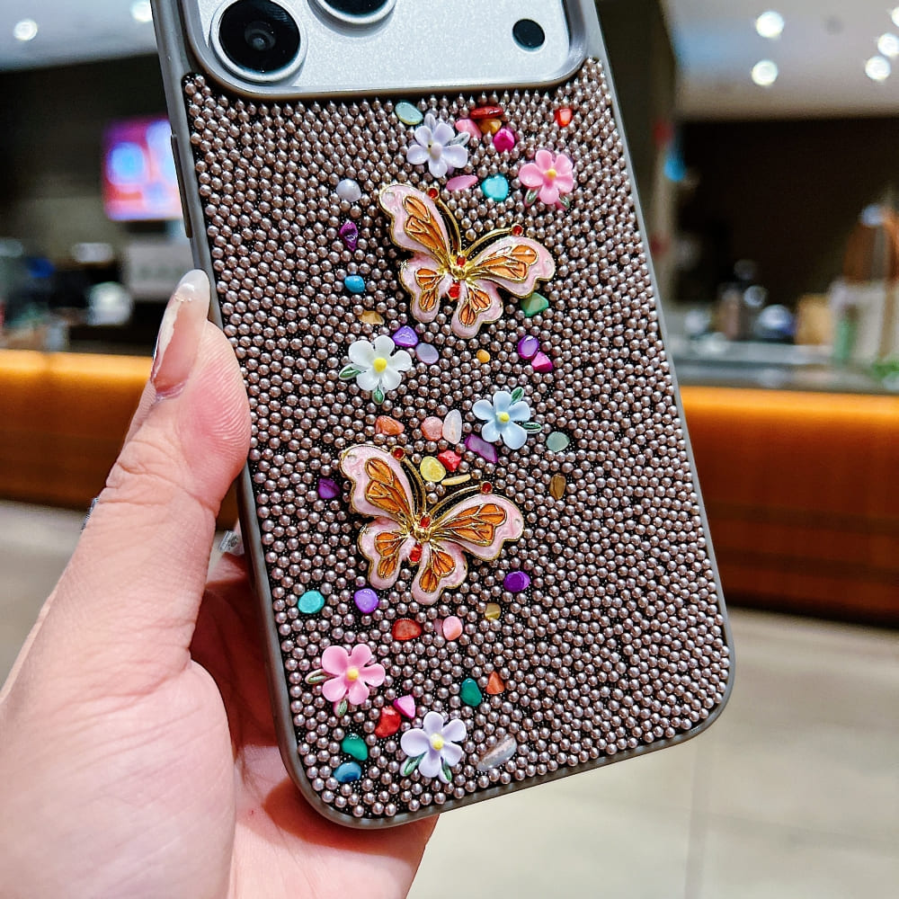 Glam Butterfly Garden Phone Case