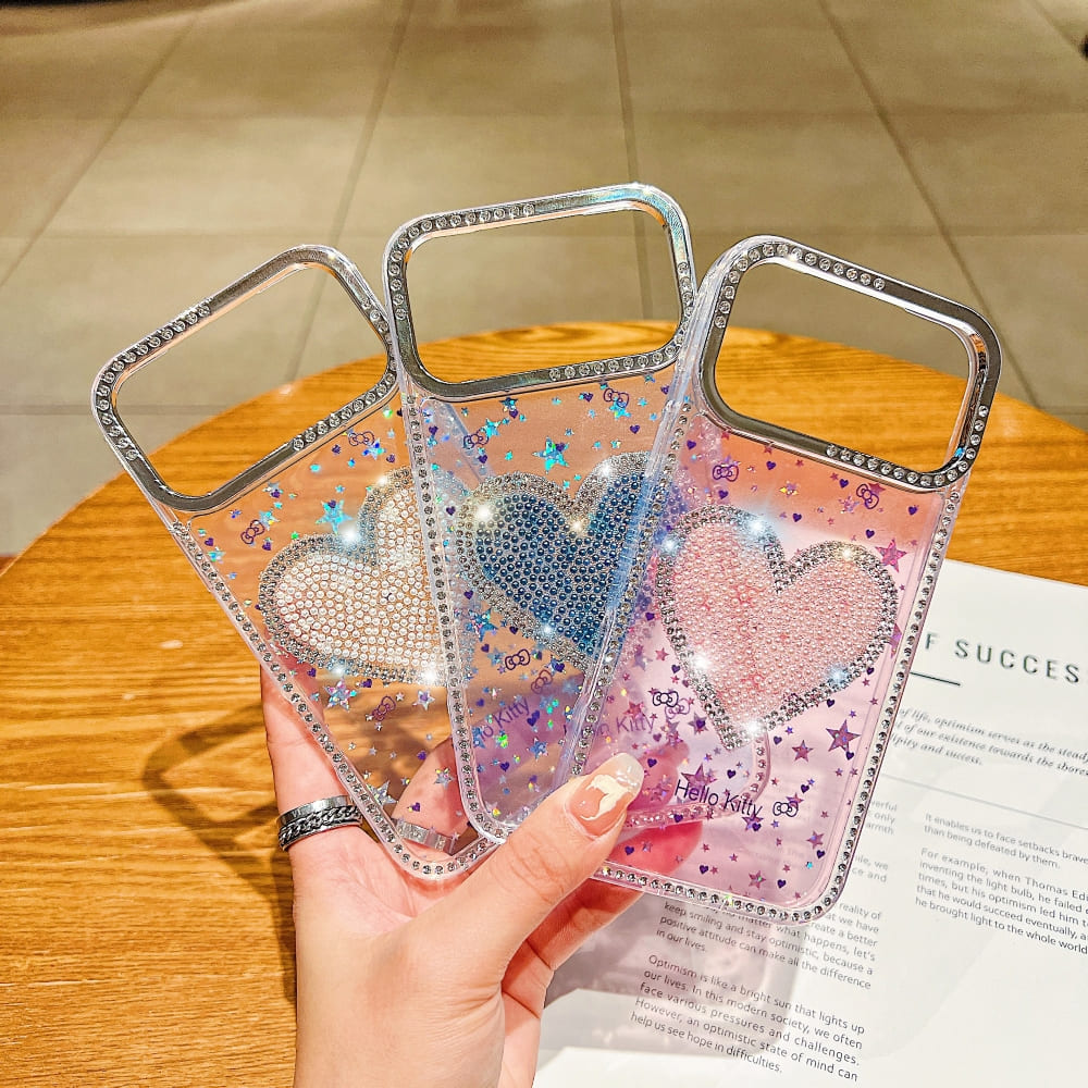 Glitter Crush Heart Phone Case