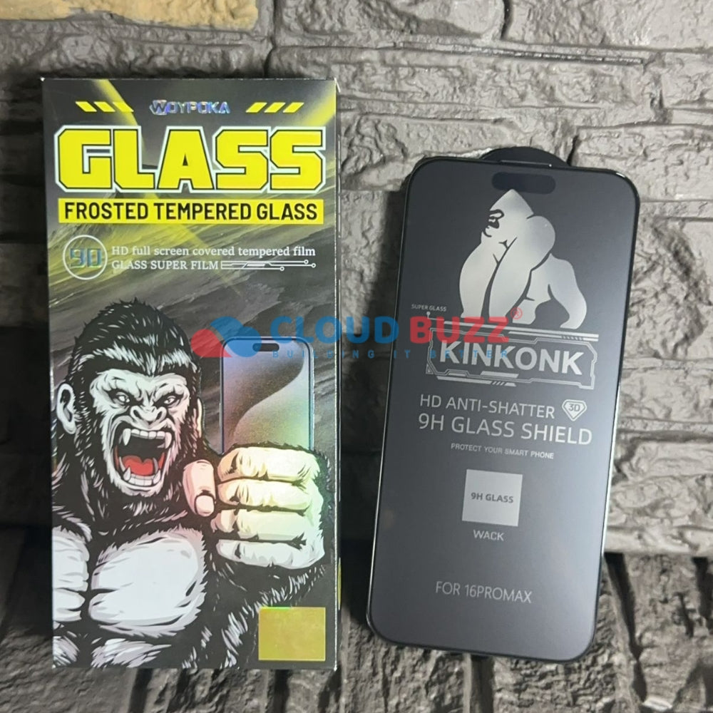 HD Anti-Shatter 9H Shield Frosted Tempered Glass (Pack of 10, Per Piece ₹38)