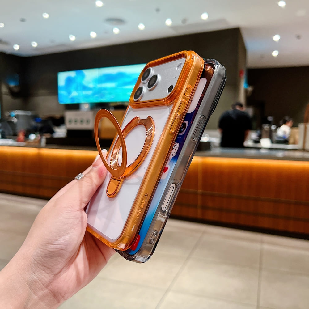 DITAKA Halo Stand Mag Crystal Phone Case (With Box Packing)