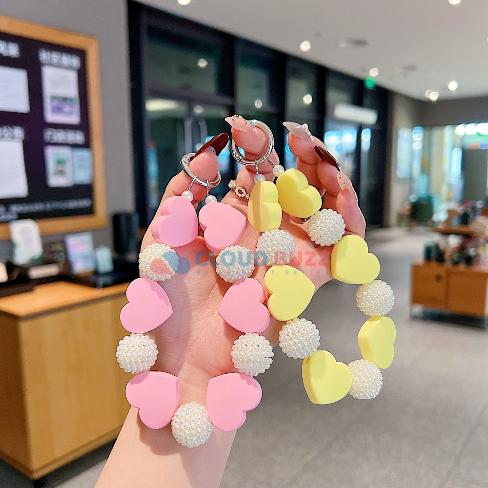 Heart Shape Acrylic Phone Charm | Bracelet | Handbag Charm