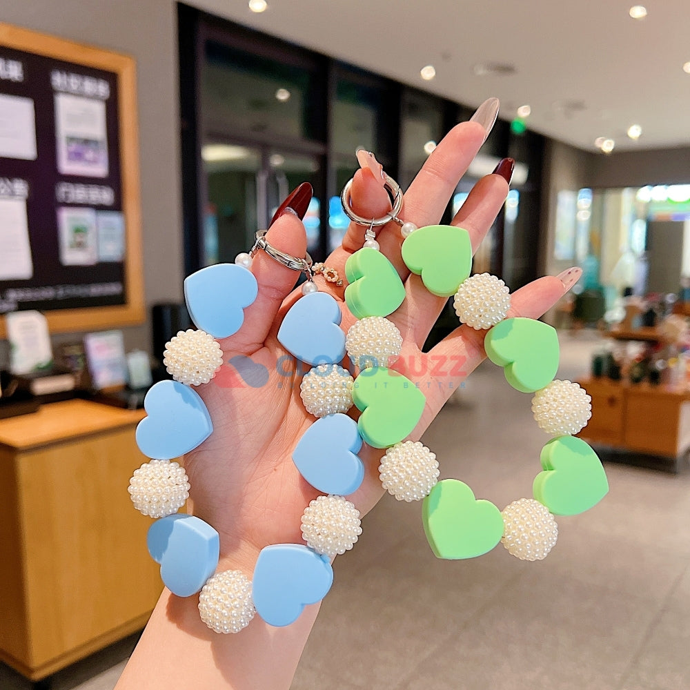 Heart Shape Acrylic Phone Charm | Bracelet | Handbag Charm