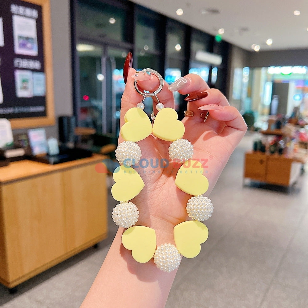 Heart Shape Acrylic Phone Charm | Bracelet | Handbag Charm