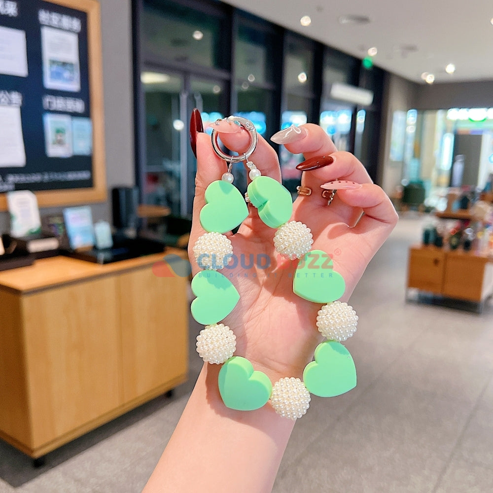 Heart Shape Acrylic Phone Charm | Bracelet | Handbag Charm