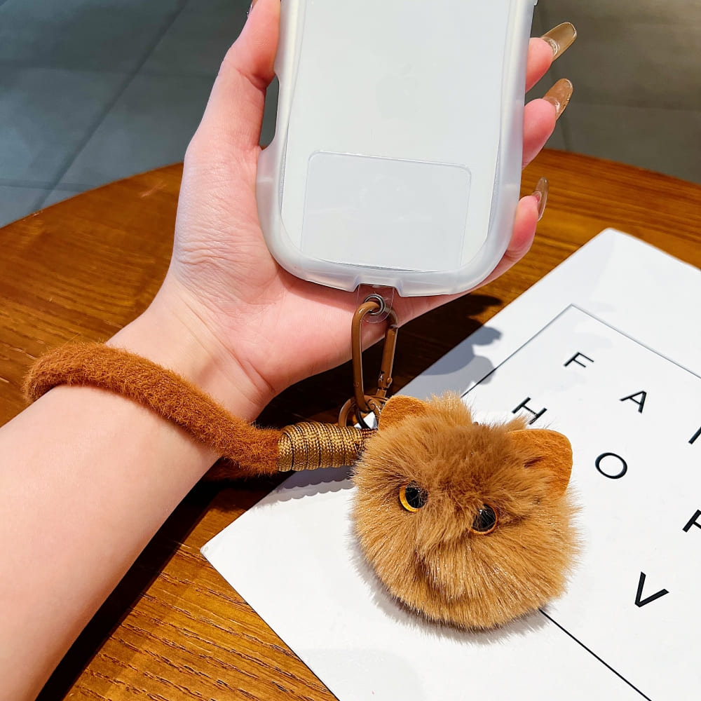 Mini Fluff Ball Phone Charm | Keychain | Handbag Charm