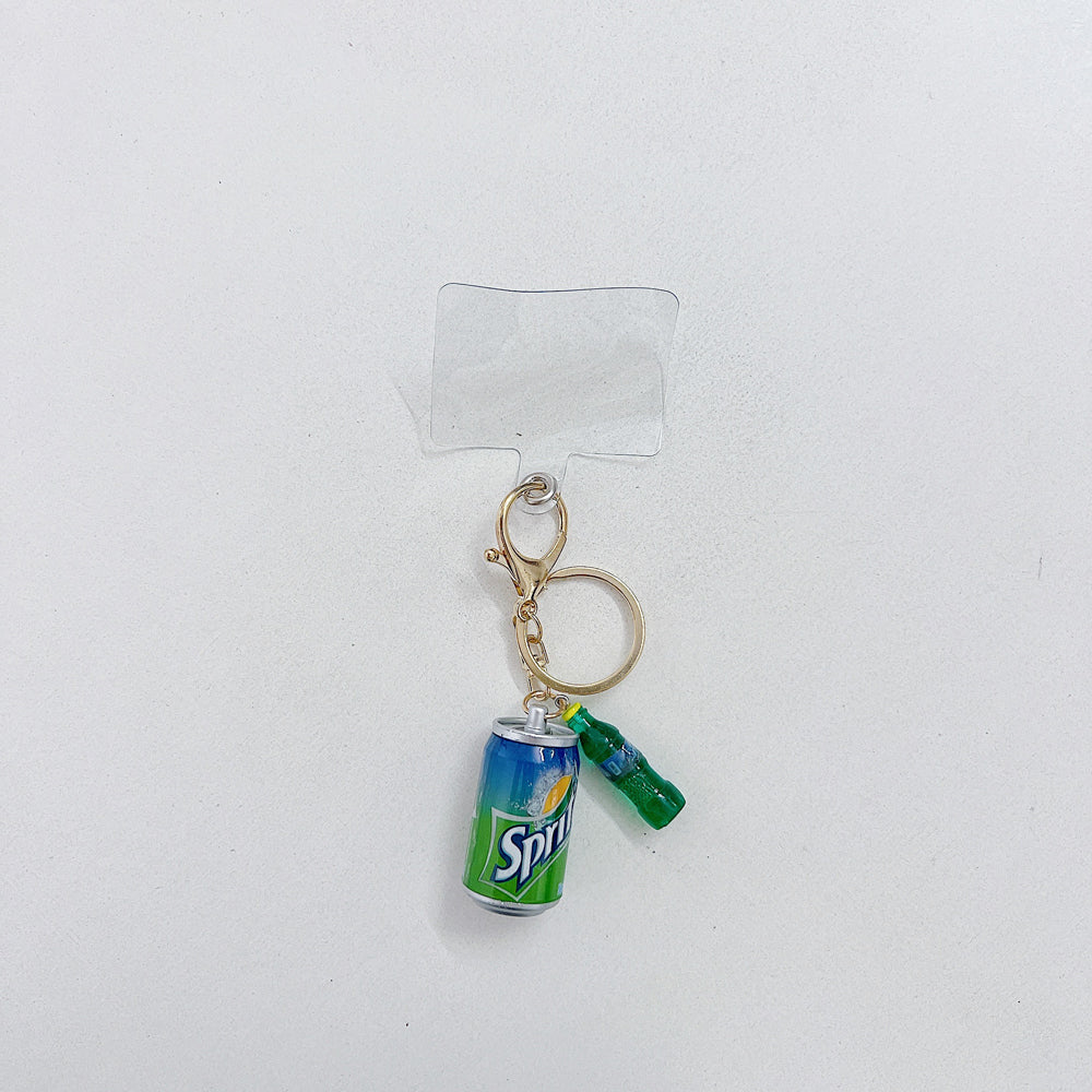 Miniature Beverages Bottle Keychain | Phone Charm