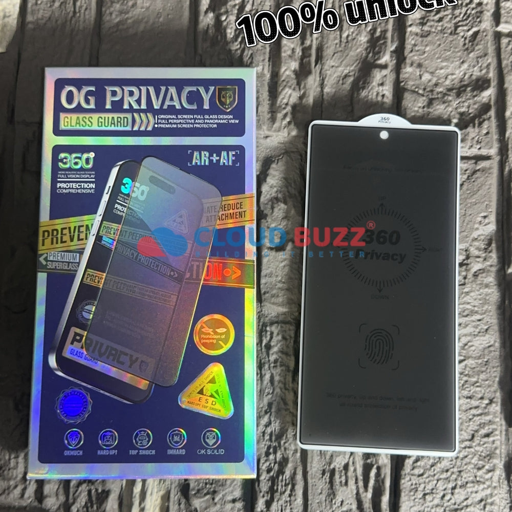 OG 360 Degree Privacy Tempered Glass | Screen Protector