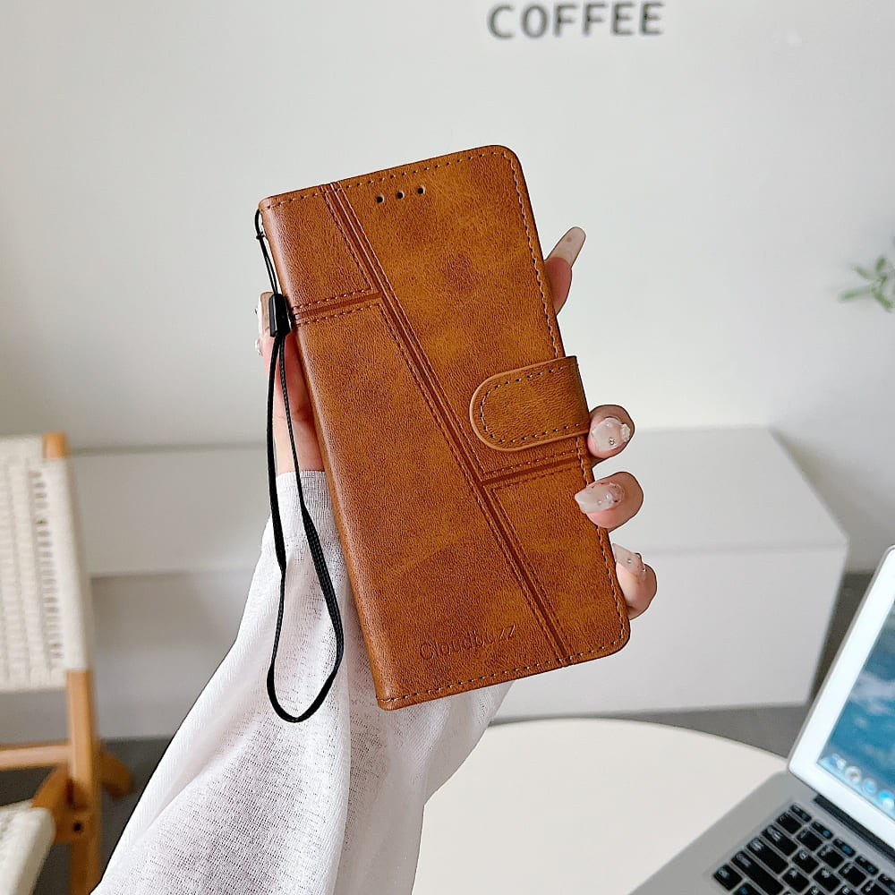 Shockproof PU Leather Flip Phone Case