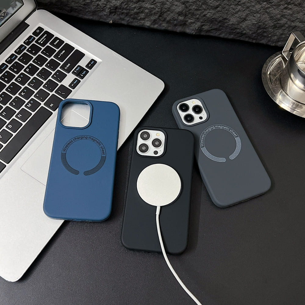 Silicone Magsafe Charging Phone Case