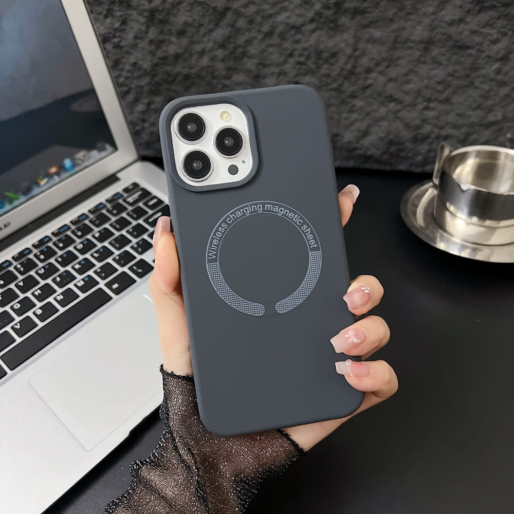 Silicone Magsafe Charging Phone Case