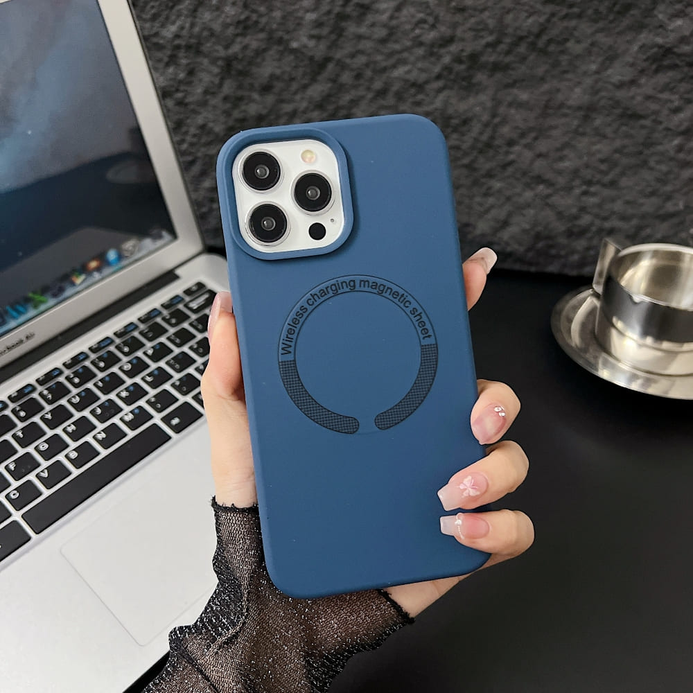 Silicone Magsafe Charging Phone Case