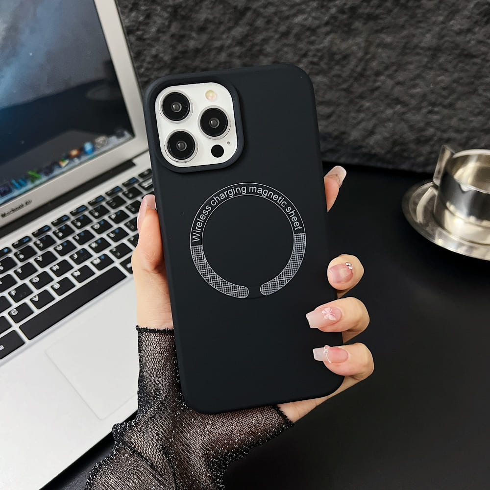 Silicone Magsafe Charging Phone Case