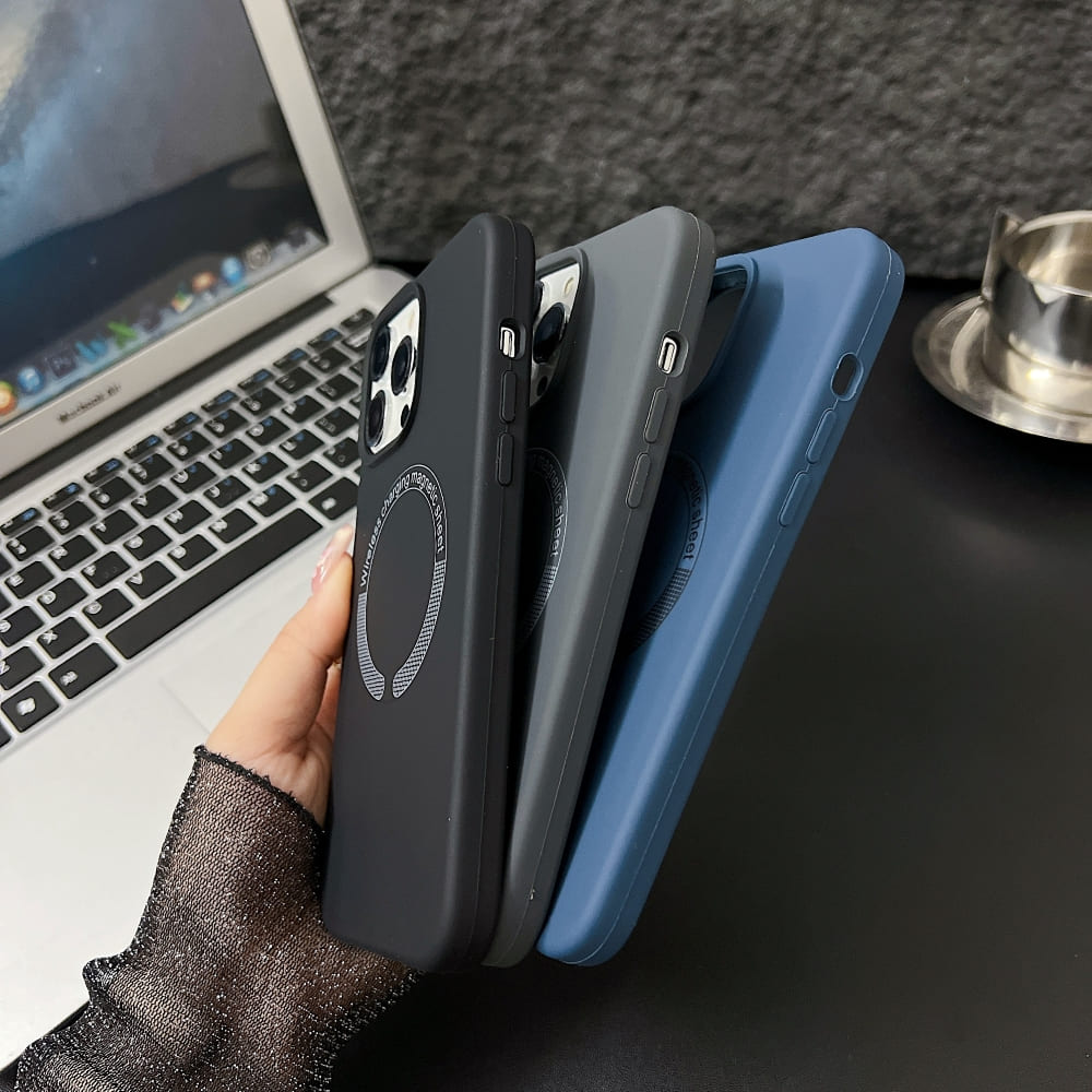 Silicone Magsafe Charging Phone Case