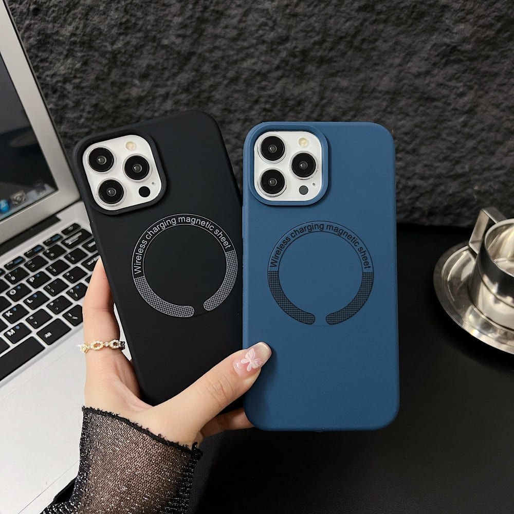 Silicone Magsafe Charging Phone Case