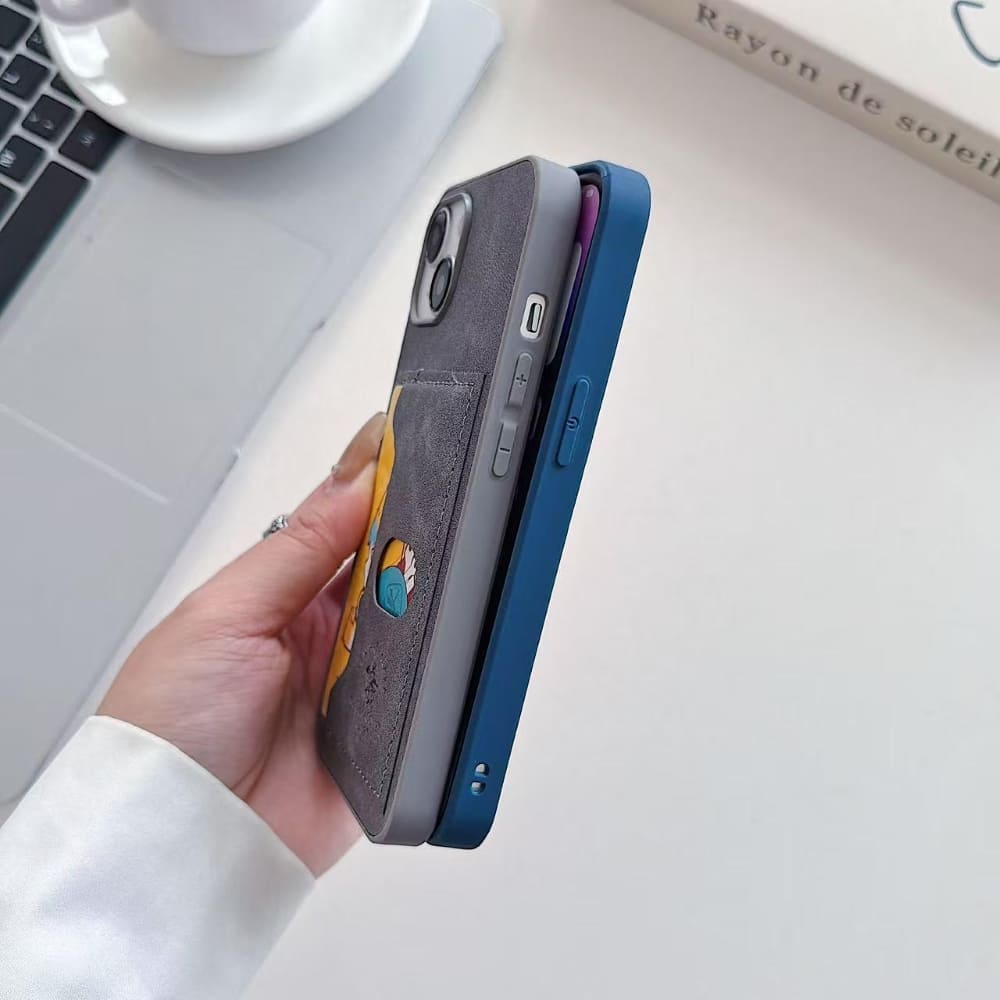 Smart Slot Leather Phone Case