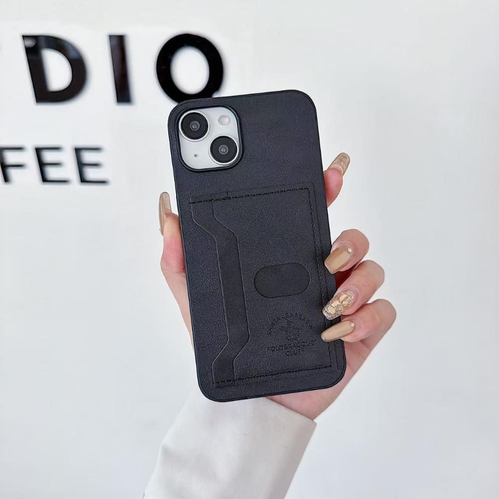 Smart Slot Leather Phone Case