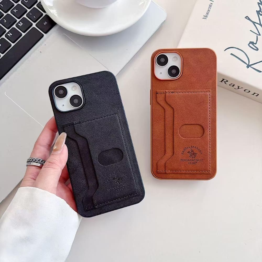 Smart Slot Leather Phone Case
