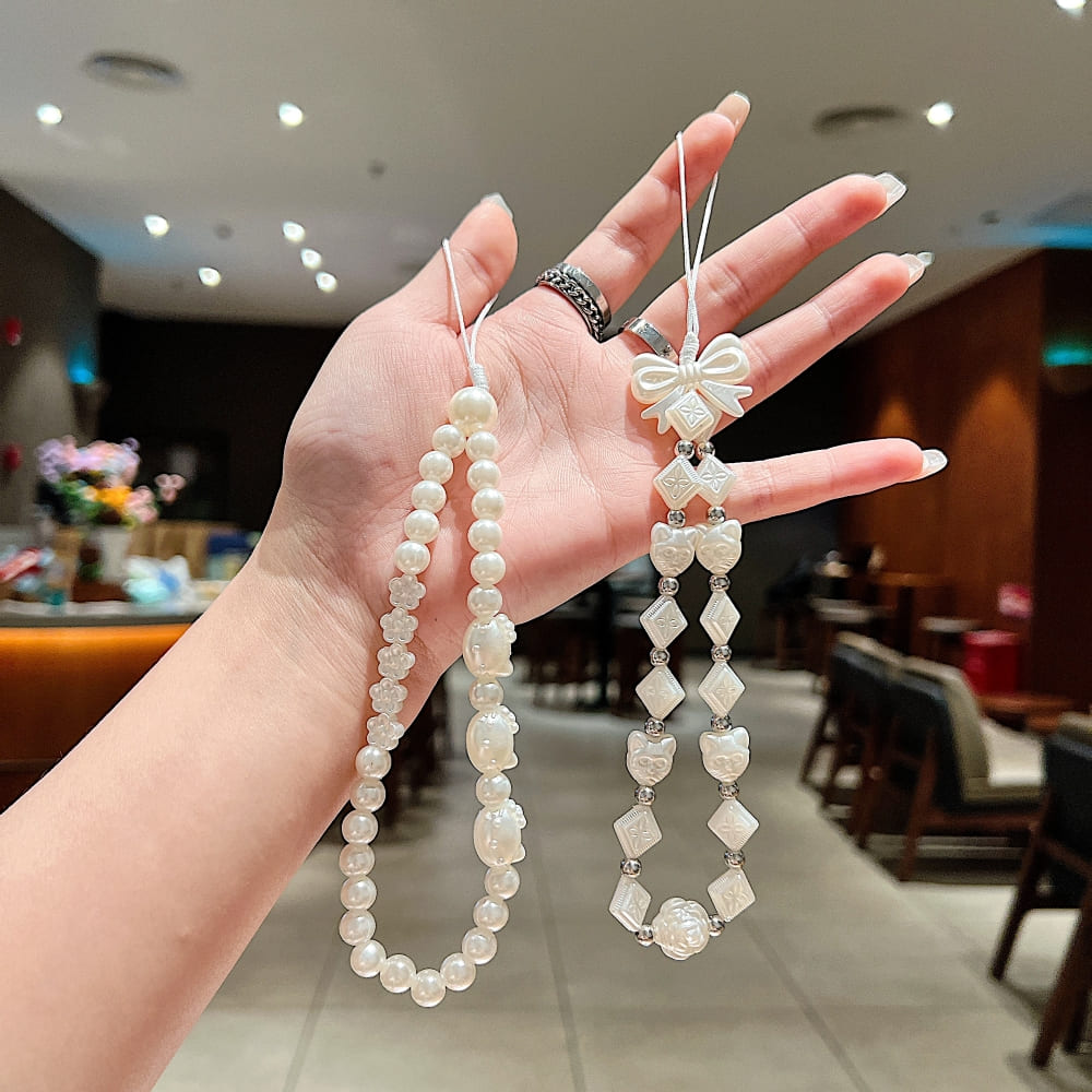 Snow Pearl Phone Charm