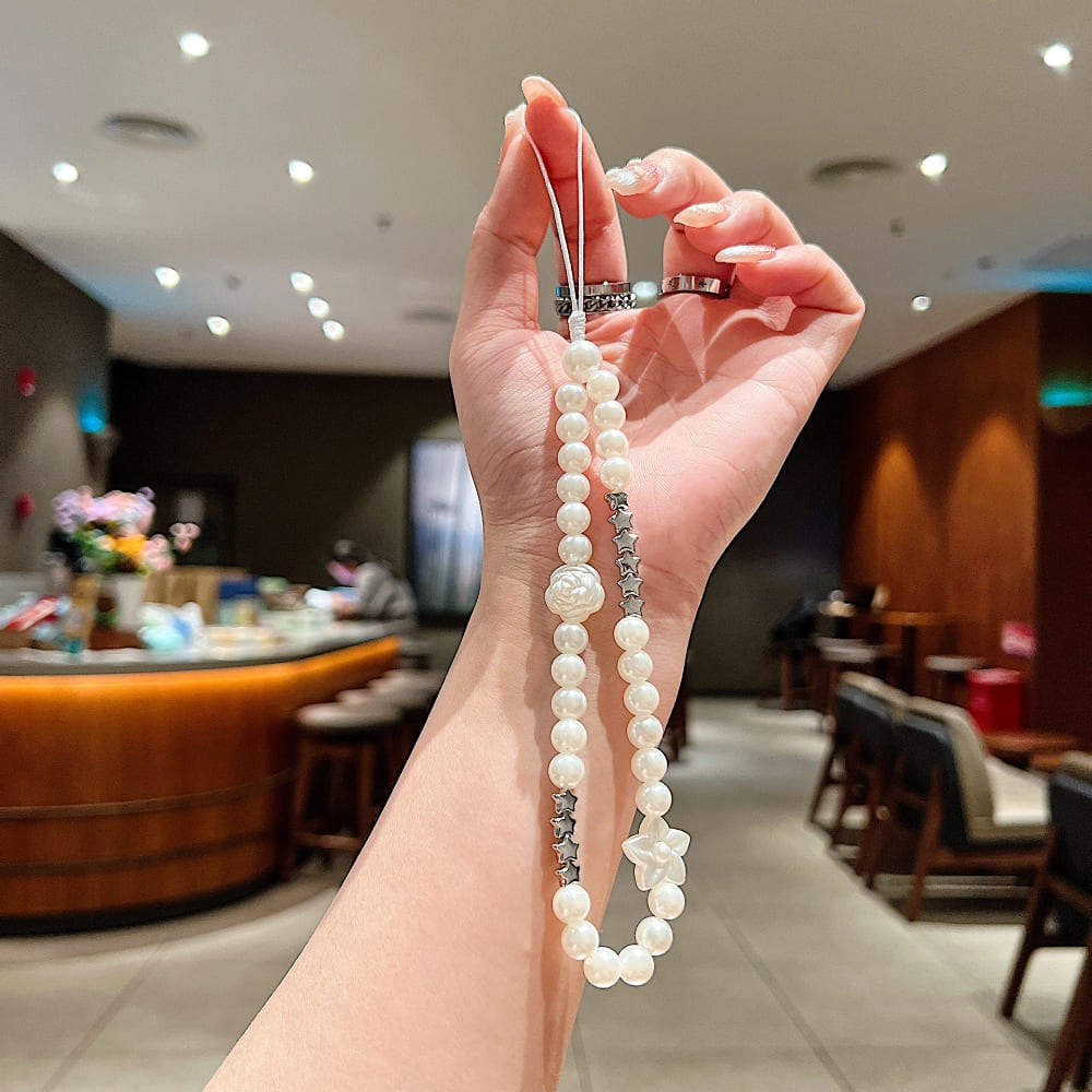 Snow Pearl Phone Charm