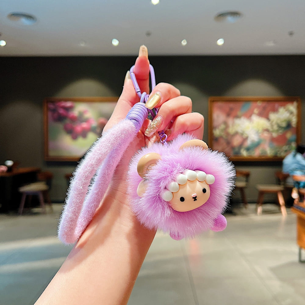 Soft Puff Sheep Phone Charm | Keychain | Handbag Charm