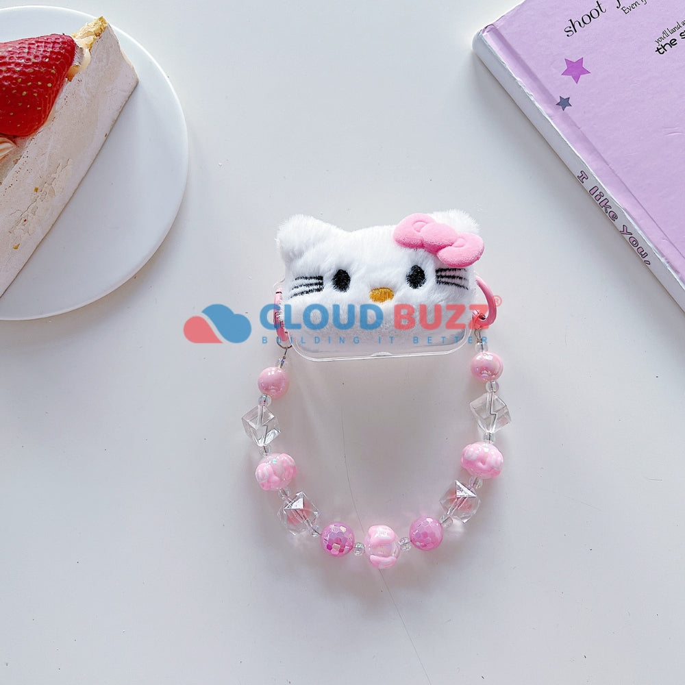 Soft Toy Flip Mirror Universal Stand with Crystal Bracelet
