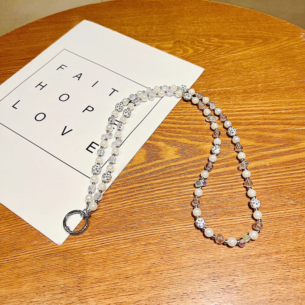 Starlight Pearl Charm Phone Chain | Phone Strap